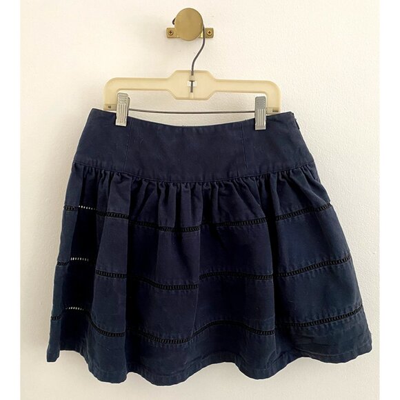 Opening Ceremony Navy Cotton Eyelet Mini Skirt – S - Picture 3 of 7